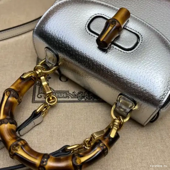 First bag ru Bamboo top with handle GUCCI Mini bag 0319