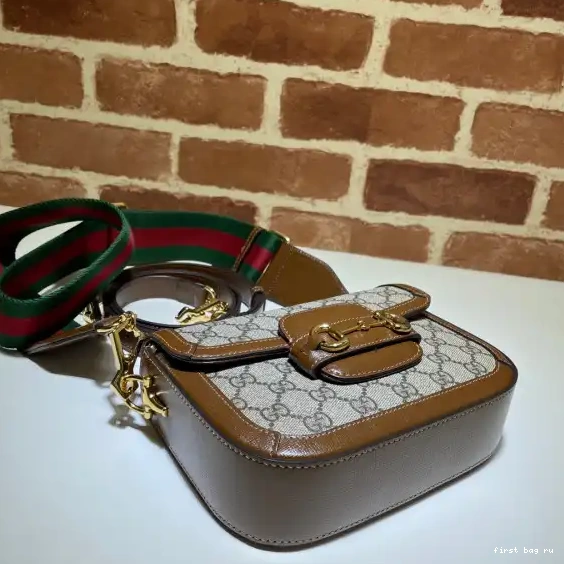 First bag ru GUCCI Horsebit bag 1955 mini 0301