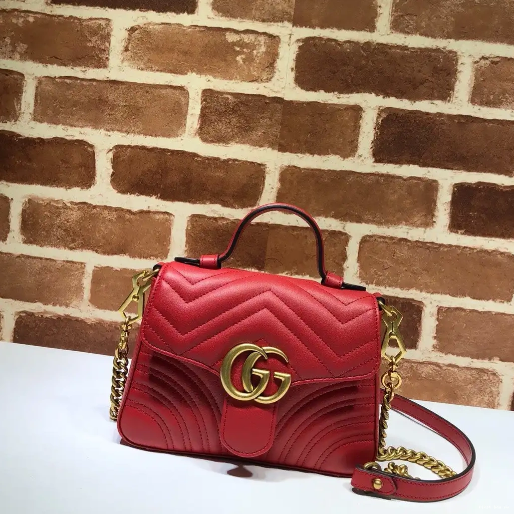 GG top Marmont mini handle GUCCI bag 0302