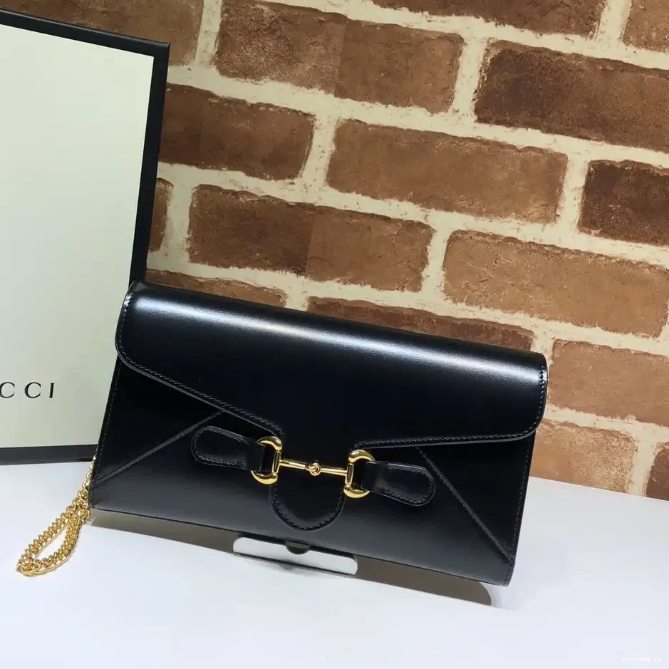 First bag ru 955 GUCCI with chain wallet Horsebit 0314