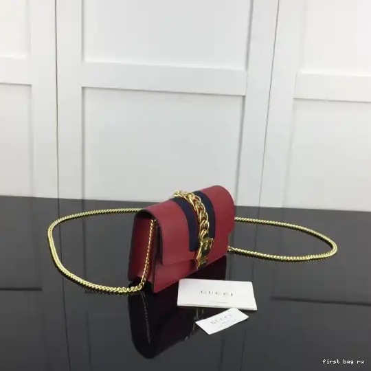 Firstbag ru super GUCCI Sylvie leather mini bag 0302