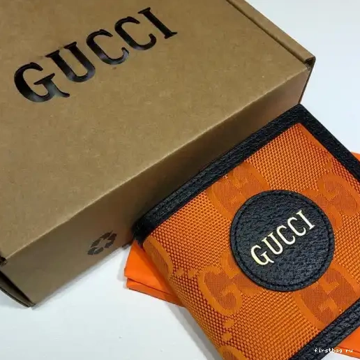 First bag ru The GUCCI Grid billfold Off wallet 0318