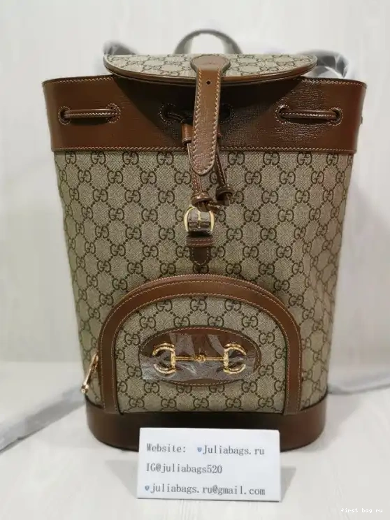 First bag ru 1955 GUCCI backpack Horsebit 0301