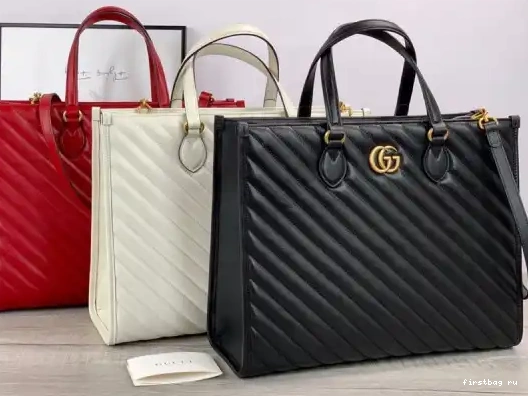 First bag ru GG GUCCI medium tote Marmont bag 0319