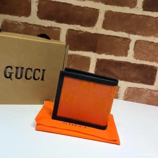 First bag ru The GUCCI Grid billfold Off wallet 0318