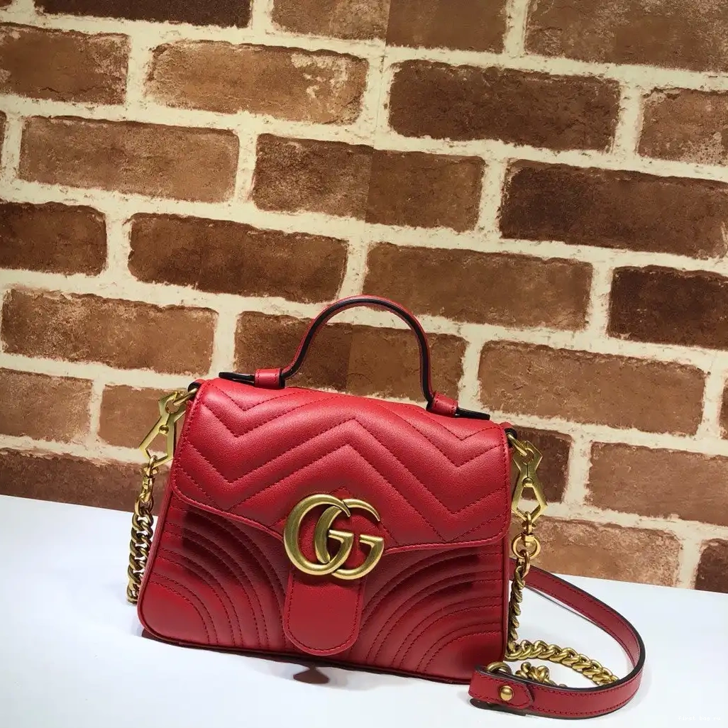 Firstbag ru GG top Marmont mini handle GUCCI bag 0302