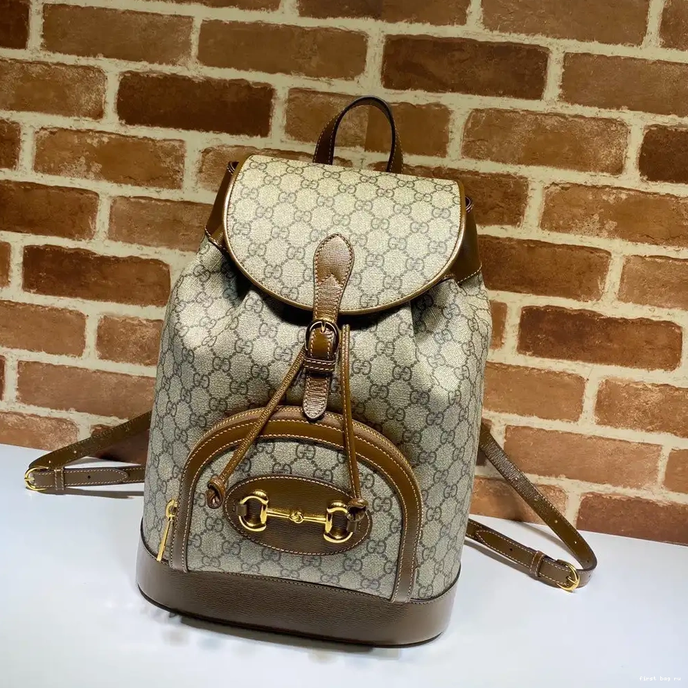 First bag ru 1955 GUCCI backpack Horsebit 0301