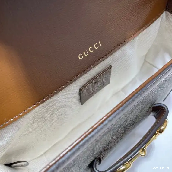 First bag ru GUCCI Horsebit bag 1955 mini 0301